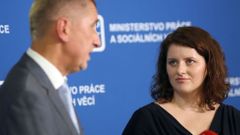 Premiér Andrej Babiš uvedl do úřadu ministryni práce a sociálních věcí Janu Maláčovou