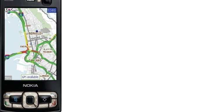 Pohotově sestavená mapa ukáže na obrazovce mobilu, kde jsou dopravní zácpy.