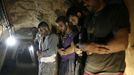 Middle East News - April 1, 2013 April 1, 2013 - Rafah, Gaza Strip, Palestinian Territory - Palestinian workers pray inside a smuggling tunnel between the Hamas-ruled Gaza Strip and Egypt in the southern Gaza Strip city of Rafah on April 4, 2013. The Egyptian army started to knock down Gaza smuggling tunnels last month after a high Egyptian court has urged the authorities in Cairo to tear down all the tunnels along the borders between Gaza and Egypt. Ismail Haniyeh discussed the Prime Minister of the Gaza government with Egyptian President Mohammed Mursi, a few days before the issue of smuggling tunnels