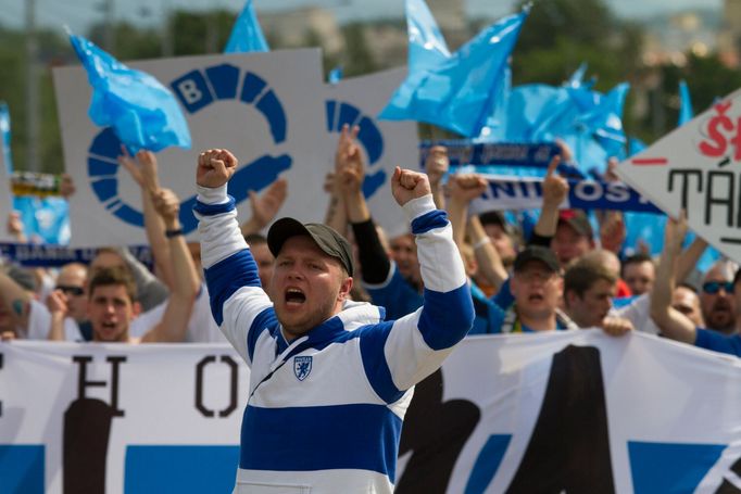 Loučení fanoušků Baníku se stadionem na Bazalech