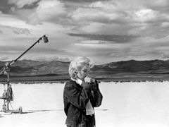 Marilyn Monroe při natáčení Mustangů (Misfits)