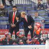 13. kolo hokejové Tipsport extraligy, Vítkovice - Hradec Králové: Zleva Vladimír Růžička, Tomáš Martinec a Aleš Krátoška