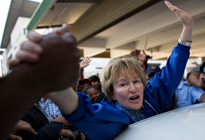 Vůdkyně Demokratické aliance a starostka Kapského Města Helen Zille