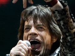 Mick Jagger na dnešním koncertu v Šanghaji.