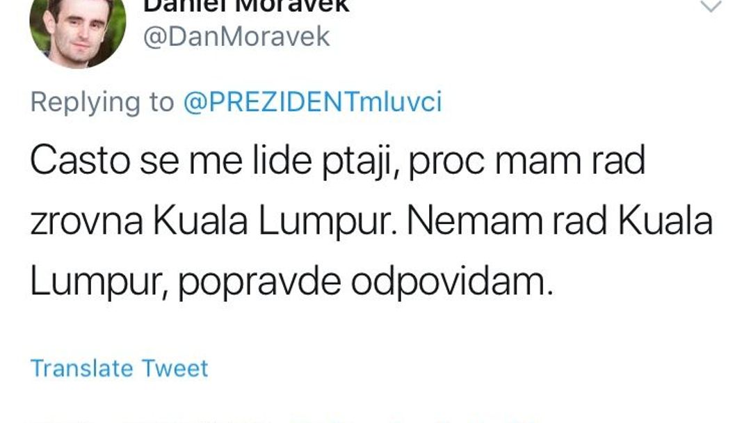 Twitter - Jiří Ovčáček komentáře