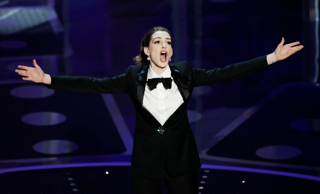 Oscar - scéna; Anne Hathawayová