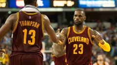 NBA: Cleveland Cavaliers vs. Sacramento Kings (Tristan Thompson, LeBron James)