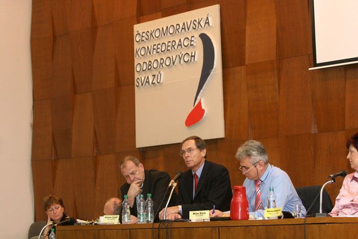 Švejnar mezi odboráři