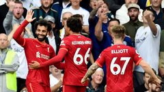 Mohamed Salah slaví branku Liverpoolu