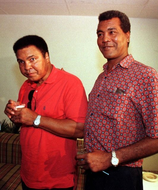 Teofilo Stevenson s Muhammadem Alim, dva nejlepší boxeři těžké váhy všech dob opět spolu