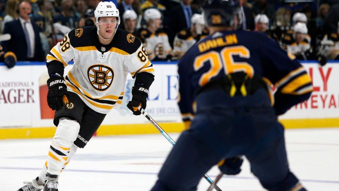hokej, NHL 2018/2019, Buffalo - Boston, David Pastrňák