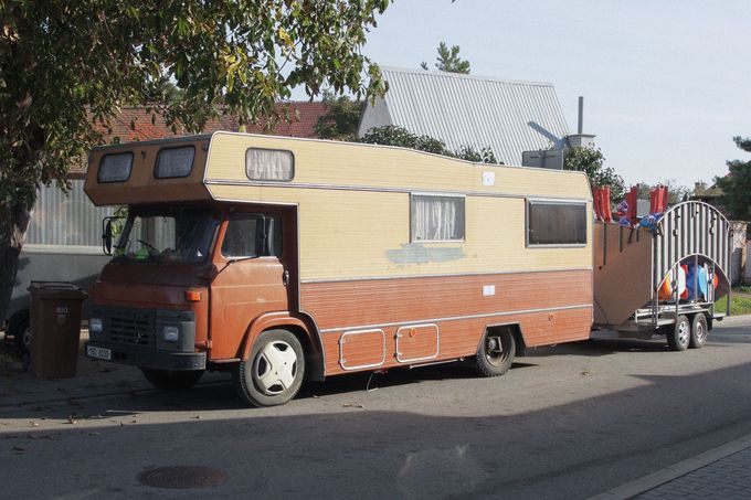 Avia A31. Archivní fotografie obytného vozu.