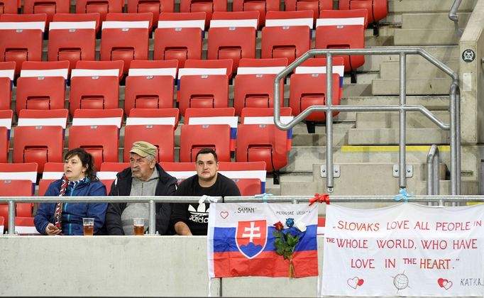 fotbal, kvalifikace ME 2020, Slovensko - Wales, fanoušci Slovenska