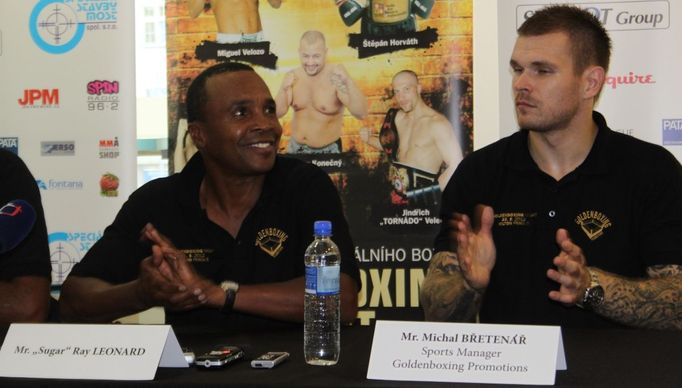 Sugar Ray Leonard a Michal Břetenář v Praze