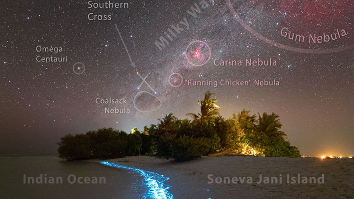 Zářící plankton a nekonečný vesmír. Astronomický snímek dne NASA vyfotil Čech