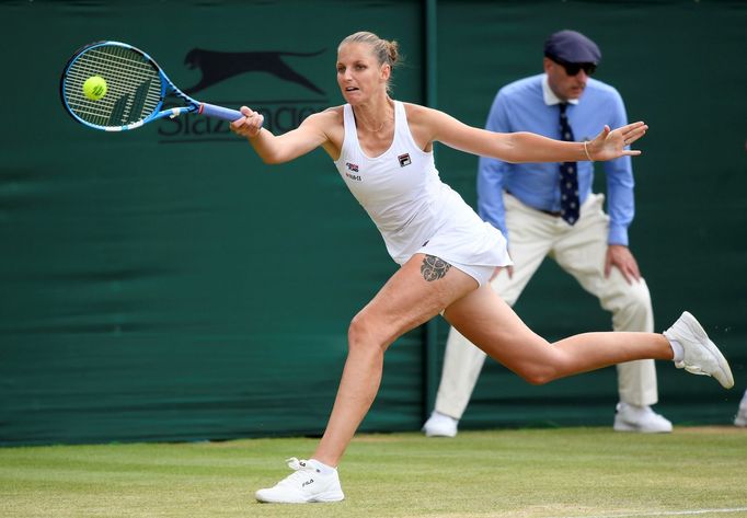 Karolína Plíšková v osmifinále Wimbledonu 2019