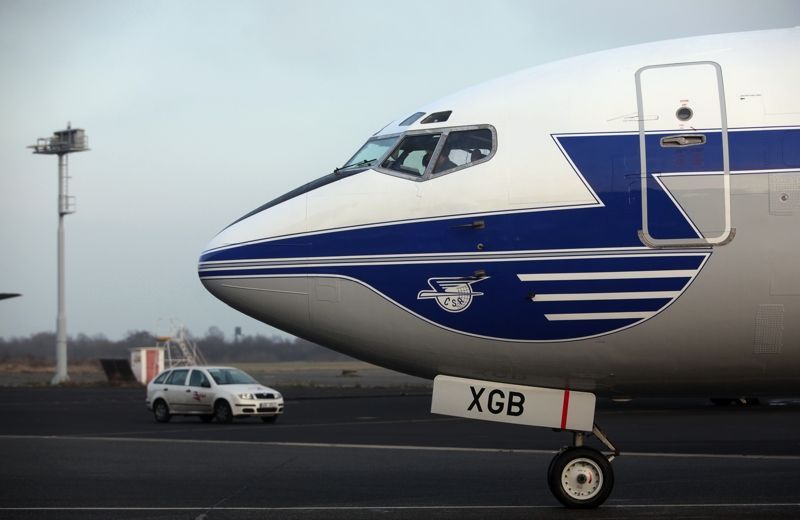 Boeing v retro kabátě