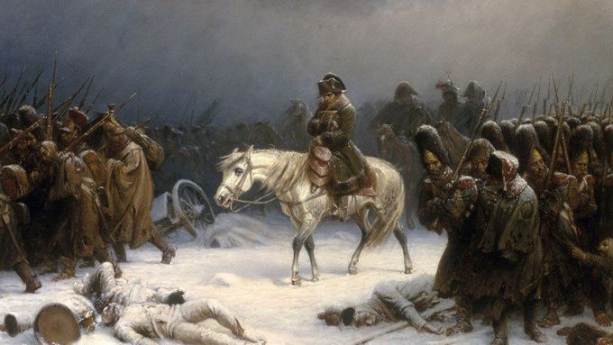 Napoleonův ústup od Moskvy.