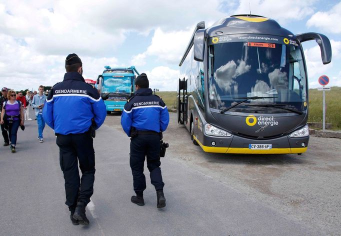 Tour de France 2016, 1. etapa: policejní ostraha v cíli