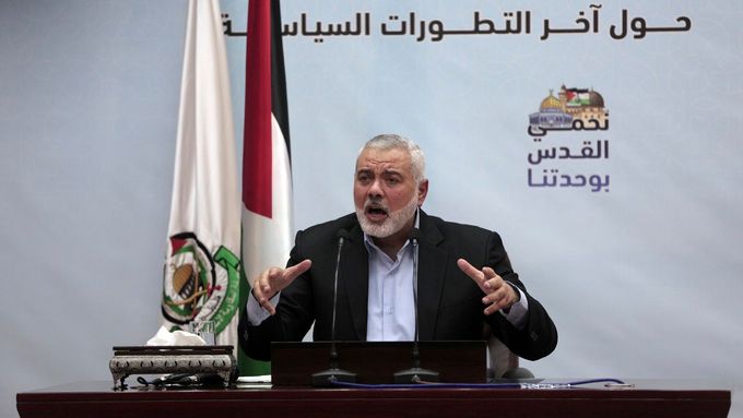 Šéf palestinského hnutí Hamás Ismáíl Haníja