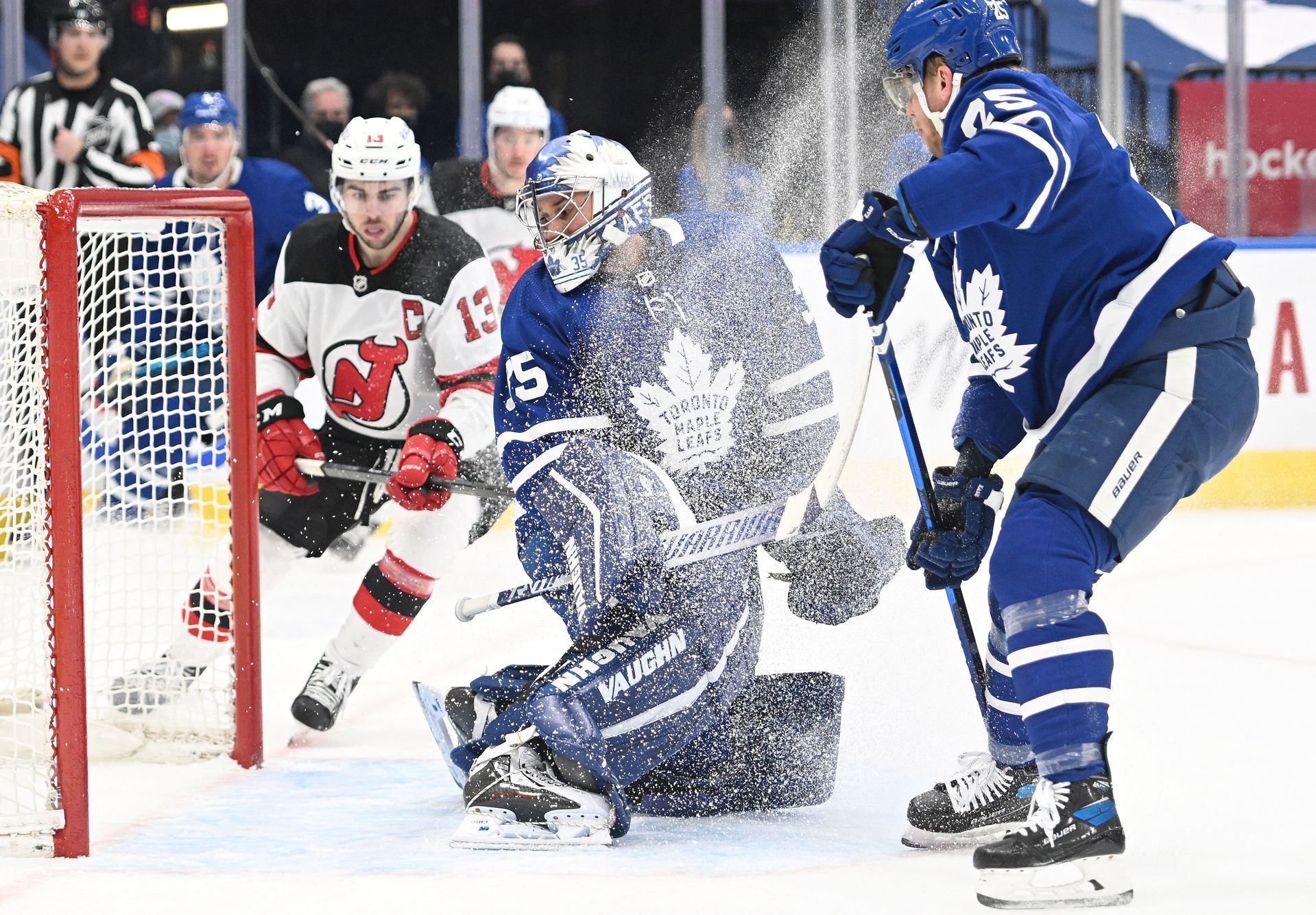 hokej, NHL 2021/2022, Toronto Maple Leafs - New Jersey Devils, Petr Mrázek