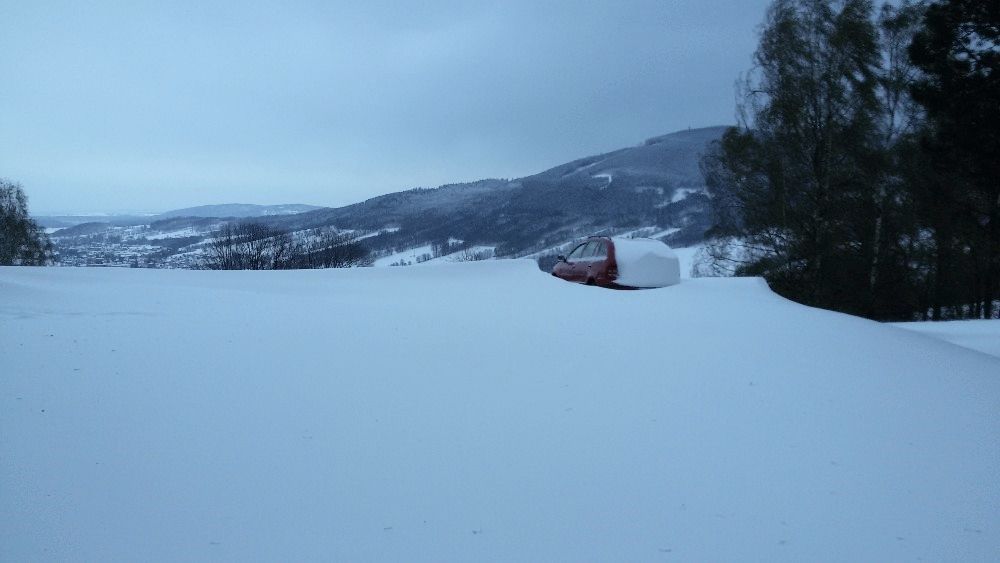 Sněhová kalamita v Jeseníku, 19. 4. 2017