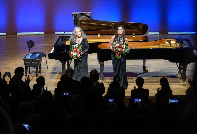 Martha Argerich a Sophie Pacini na festivalu Dvořákova Praha.