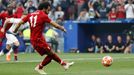 Mohamed Salah dává gól ve finále Ligy mistrů Tottenham - Liverpool