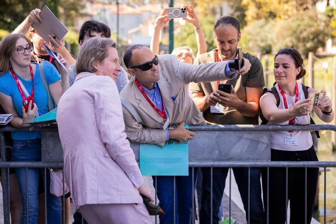 Wes Anderson na benátském festivalu.