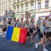 Středoevropské Jamboree skaut průvod