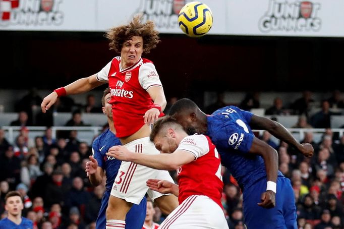 Soccer Football - Premier League - Arsenal v Chelsea - Emirates Stadium, London, Britain - December 29, 2019 Arsenal's David Luiz in action Action Images via Reuters/Matt