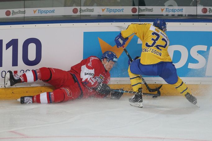 Dominik Kubalík v zápase Karjala Cupu Česko - Švédsko.