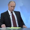Vladimír Putin při TV debatě s občany