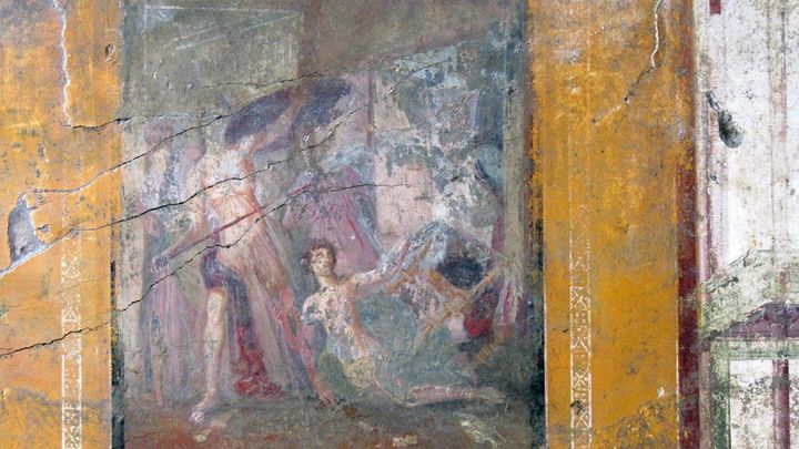 Archeologové v Pompeji našli ohromující umělecké fresky. Znázorňují trojskou válku