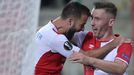 EL: Slavia vs. Bourdeaux: Josef Hušbauer, Jaromír Zmrhal