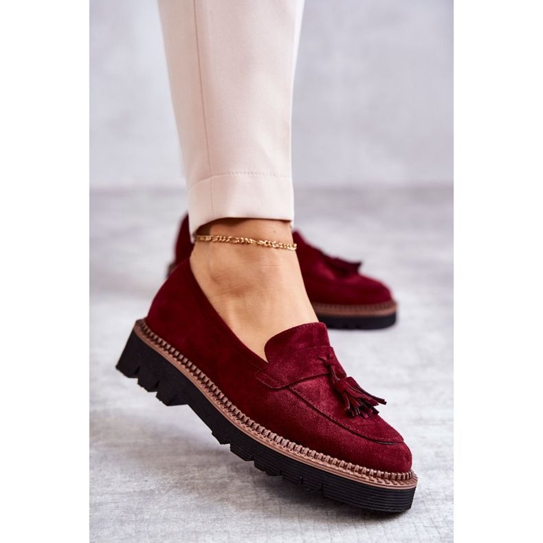 Burgundy polobotky