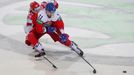 Morten Madsen a Filip Zadina v zápase Česko - Dánsko na MS 2021