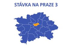 Dopravní situace v době stávky - Praha 3