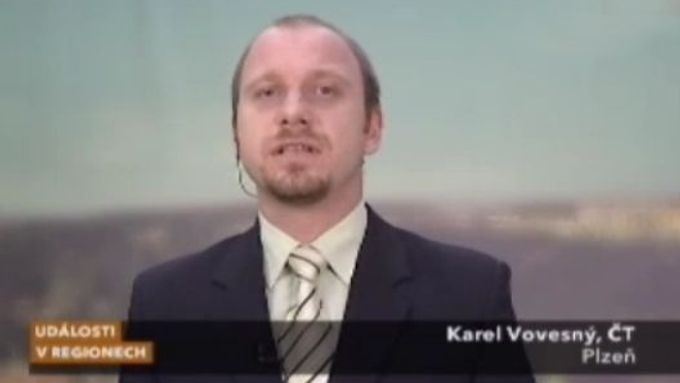 Karel Vovesný, reportér České televize