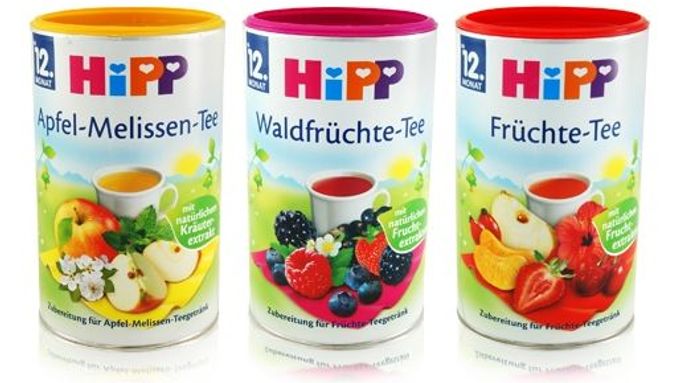 Dětské čaje Hipp obsahují příliš mnoho cukru, tvrdí německá spotřebitelská organizace Foodwatch