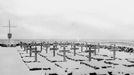 Picture taken in December 1942 in Khutor Orehovo, northwest of Stalingrad, of the cemetery of German soldiers killed during the WWII. AFP PHOTO TASS