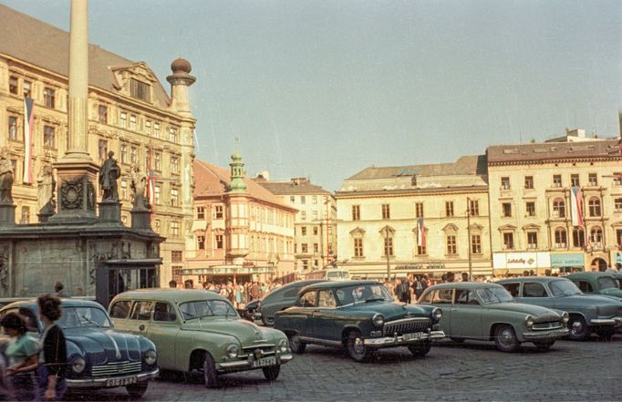 Náměstí Svobody v Brně. Rok 1958