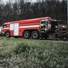 Les, požár, Praha, hasiči