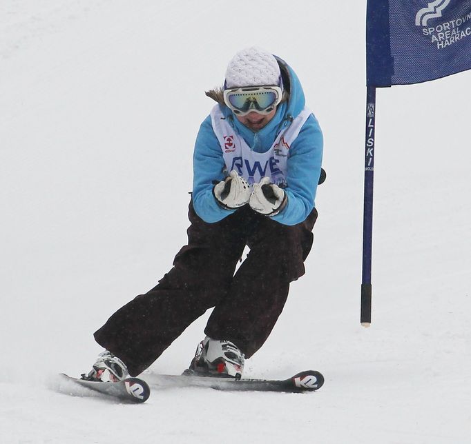 Šárka Sudová na lyžařském sjezdu RWE KSN cup 2013