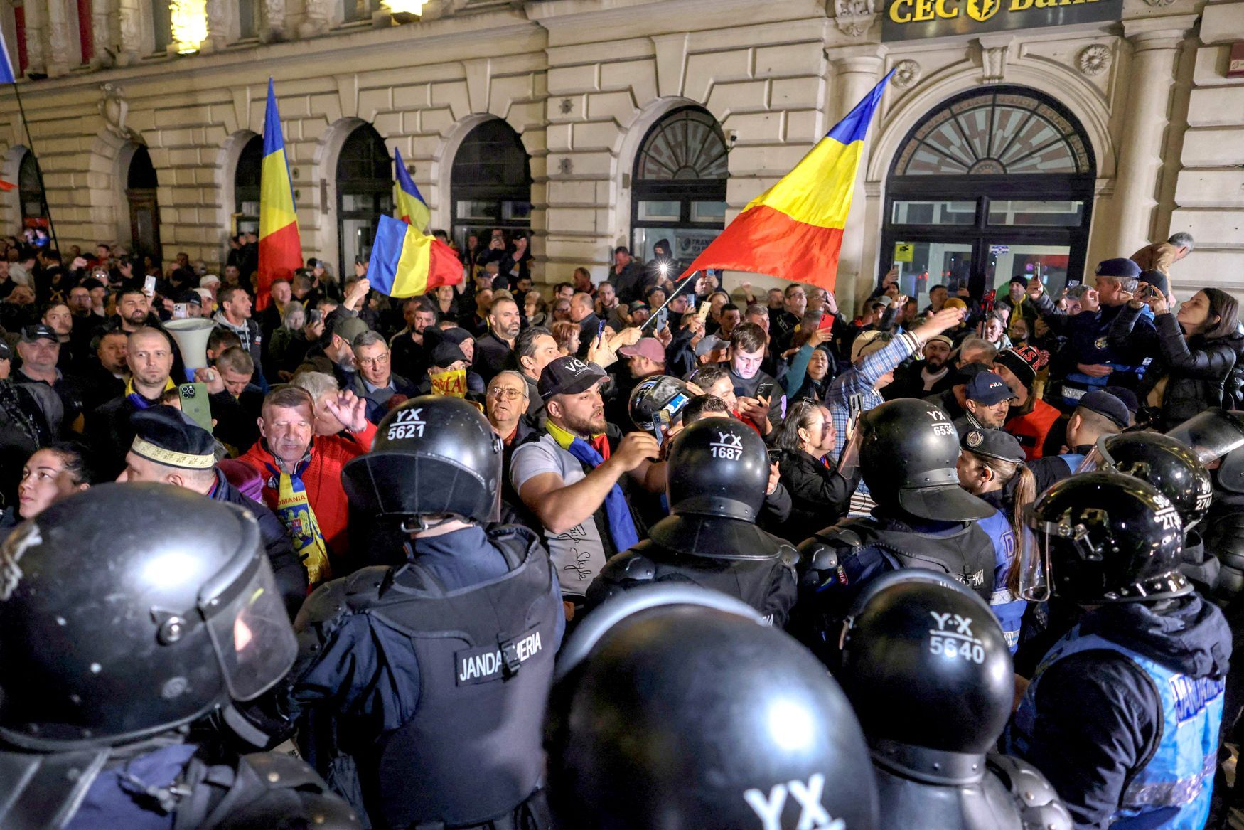 Calin Georgescu, Rumunsko, protesty