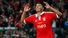 Fotbal, finále Evropské ligy, Chelsea - Benfica: Oscar Cardozo po neuznaném gólu