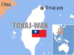 Mapa Tchaj-wanu.