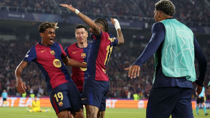 Radost fotbalistů Barcelony