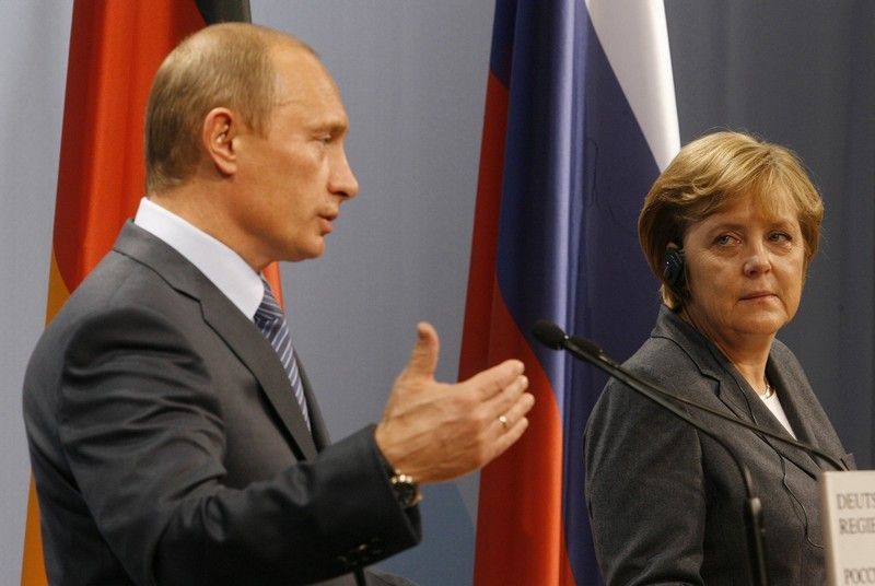 Putin a Merkelová