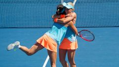 Andrea Hlaváčková a Pcheng Šuaj na Australian Open 2016